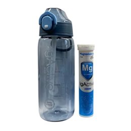 Igactive Magnesium Plus + Vitamin B6 Με Γεύση Λεμόνι 20 Αναβράζοντα Δισκία &  ΔΩΡΟ Παγούρι 550ml IGACTIVE Μέταλλα-Ιχνοστοιχεία