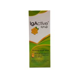 IgActive Syrup Μαλακτικό Σιρόπι για το Λαιμό & τον Ξηρό Βήχα, 150ml IGACTIVE Πονόλαιμος-Βήχας