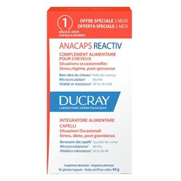 Ducray Anacaps Reactiv Συμπλήρωμα Διατροφής κατά της Τριχόπτωσης 90 κάψουλες DUCRAY Τριχόπτωση