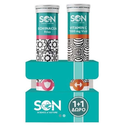 Science of Nature Echinacea Frizz 20 eff tabs Lime & Δώρο Vitamin C Vivid 1000 mg Orange 20 eff tabs
