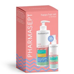 Pharmasept Happy Hair Πακέτο Kids Soft Hair Shampoo 400ml & Hair Lotion 150ml PHARMASEPT Πακέτα