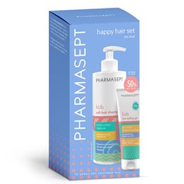 Pharmasept Promo Happy Hair Kids Soft Hair Shampoo 400ml & Soft Hair Styling Gel 100ml PHARMASEPT Πακέτα