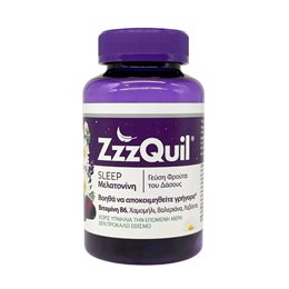 ZzzQuil Natura Συμπλήρωμα Διατροφής με Μελατονίνη 60 ζελεδάκια  Ύπνος-Στρες & Ψυχολογία