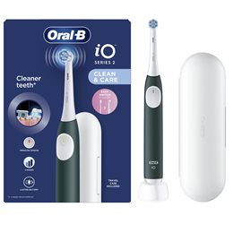 Oral-B iO Series 2 Clean & Care Electric Toothbrush with Travel Case 1 Τεμάχιο - Dark Green ORAL - B Οδοντόβουρτσες