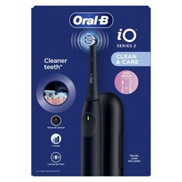 Oral-B iO Series 2 Clean & Care Electric Toothbrush with Travel Case 1 Τεμάχιο - Black ORAL - B Οδοντόβουρτσες