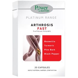 Power of Nature Platinum Range Arthrosis Fast, 20caps POWER Οστά & Αρθρώσεις