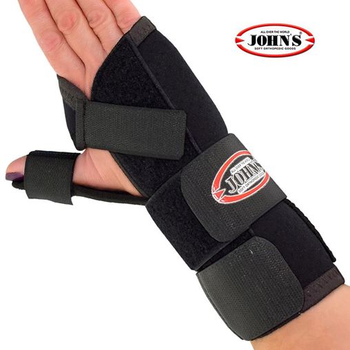 John's 120114 Νάρθηκας Καρπού + Αντίχειρα Spika Αριστερό Neoprene Μαύρο Medium,1 τμχ