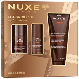 Nuxe Exclusively Him Σετ Περιποίησης για Ενυδάτωση, Καθαρισμό Σώματος & Καθαρισμό Προσώπου 3τμχ NUXE Πακέτα