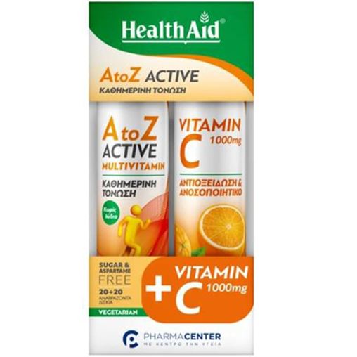 Health Aid Promo Pack Vitamin C 1000mg Echinacea Zinc 20tabs & Vitamin C 1000mg 20tabs