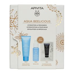 Apivita Promo Aqua Beelicious Rich Hydrating Gel (40ml) & Δώρο Booster (10ml) & Cleansing Gel (5ml) APIVITA Πακέτα