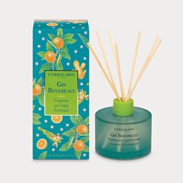 L' Erbolario Gin Botanicals Fragrance Αρωματικό Xώρου με Ξύλινα Στικς 125ml  Αρωματικά Χώρου - Κεριά