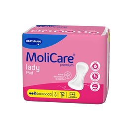 MoliCare Premium Lady Pad Γυναικείες Σερβιέτες Ελαφράς Ακράτειας 3 Σταγόνων  12τμχ HARTMANN Σερβιέτες - Ταμπόν