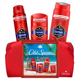 Old Spice Gift Set Captain Αποσμητικό Spray 150ml, Αποσμητικό Στίκ 50ml, Αφρόλουτρο & Σαμπουάν 250ml OLD SPICE Πακέτα