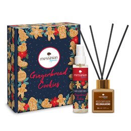 Messinian Spa Xmas Box Αρωματικό Χώρου Melomakarono 50ml + Hair & Body Mist Gingerbread Cookies100ml MESSINIAN SPA Πακέτα