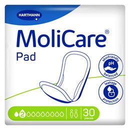 Hartmann MoliCare Pad Unisex Σερβιέτες Ακράτειας Midi 30 τμχ HARTMANN Πάνες Ακράτειας