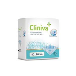 Cliniva Απορροφητικά Υποσέντονα 60x90cm 15τμχ SEPTONA Πάνες Ακράτειας