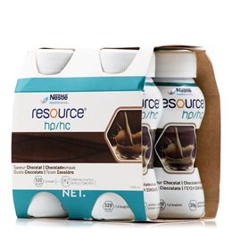 Nestle Resource HP/HC Υπερπρωτεϊνικό & Υπερθερμιδικό Συμπλήρωμα Διατροφής με Γεύση Σοκολάτα 4x200ml RESOURCE Ειδική & Υγιεινή Διατροφή