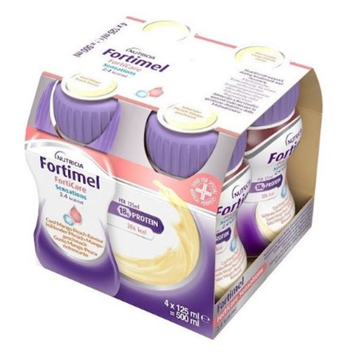 Nutricia Fortimel FortiCare Sensations Μάνγκο & Ροδάκινο 4 x 125 ml
