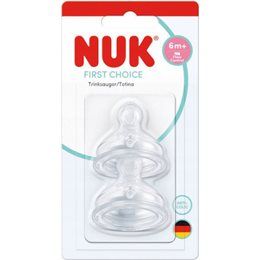Nuk First Choice Plus Θηλή Σιλικόνης 6m+ Flow Control 2τμχ NUK Θηλές