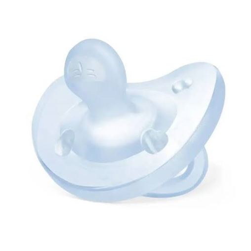Chicco Πιπίλα Όλο Σιλικόνη Physio Soft Σιέλ 0-6m 1τεμ