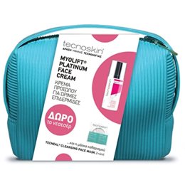 Tecnoskin Myolift Platinum Face Cream 50 ml + Cleansing Face Mask 2 x 6 ml + Δώρο Νεσεσέρ TECNOSKIN Gift Ideas
