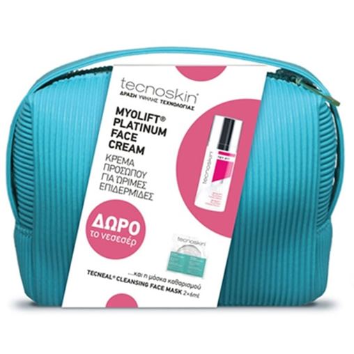 Tecnoskin Myolift Platinum Face Cream 50 ml + Cleansing Face Mask 2 x 6 ml + Δώρο Νεσεσέρ