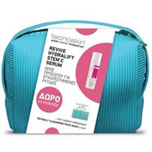 Tecnoskin Revive & Hydralift Stem C Serum 30 ml + Cleansing Face Mask 2 x 6 ml + Δώρο Νεσεσέρ
