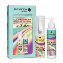 Messinian Spa Promo Sugared Violets Hair & Body Mist 90ml & Body Balm Lotion Γαλάκτωμα Σώματος 100ml MESSINIAN SPA Gift Ideas