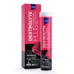 Intermed Dextrolyte Plus Ηλεκτρολύτες με Γεύση Raspberry 20 Αναβράζοντα Δισκία  Ηλεκτρολύτες