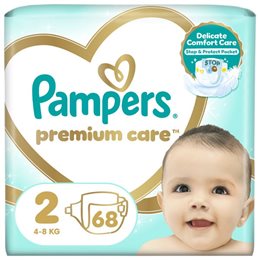 Pampers Premium Care Πάνες Μέγεθος 2 4-8 Κg 68 Πάνες PAMPERS Πάνες