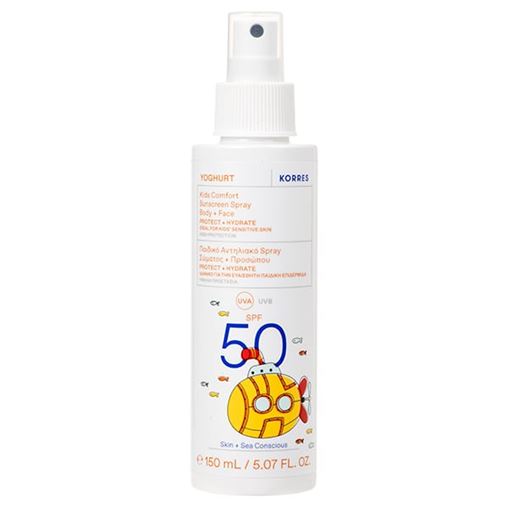 Korres Yoghurt Γιαούρτι Παιδικό Αντηλιακό Spray Σώματος + Προσώπου SPF50 150 ml