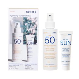 Korres Set Yoghurt Sunscreen Spray Body & Face SPF50+ 150ml & After Sun 50ml KORRES Αντηλιακά Σετ
