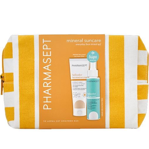 Pharmasept Heliodor Tinted Face Sun Cream Spf50,50ml & After Sun Lotion,100ml & Νεσεσέρ