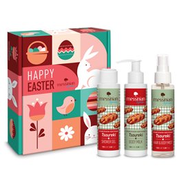 Messinian Spa Promo Tsoureki Shower Gel 100ml & Body Milk 100ml & Hair & Body Mist 100ml MESSINIAN SPA Gift Ideas