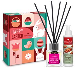 Messinian Spa Promo Spread The Scent Reed Diffuser Seduction 100ml & Tsoureki Body Milk 100ml MESSINIAN SPA Gift Ideas