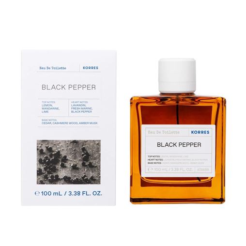 Korres Black Pepper Eau de Toilette Ανδρικό Άρωμα με Ζεστές, Πικάντικες & Ξυλώδεις Νότες 100ml