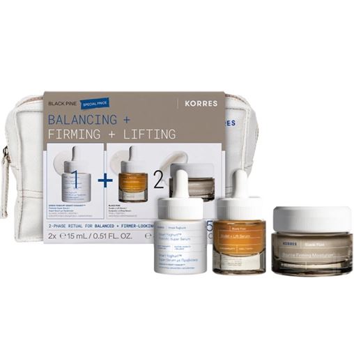 Korres Black Pine Σετ Περιποίησης για Ενυδάτωση & Σύσφιξη 4τμχ