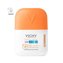 Vichy Capital Soleil  Uv-Aqua Tinted Αντηλιακή Λοσιόν Προσώπου SPF50 με Χρώμα 50ml VICHY Αντηλιακά Προσώπου