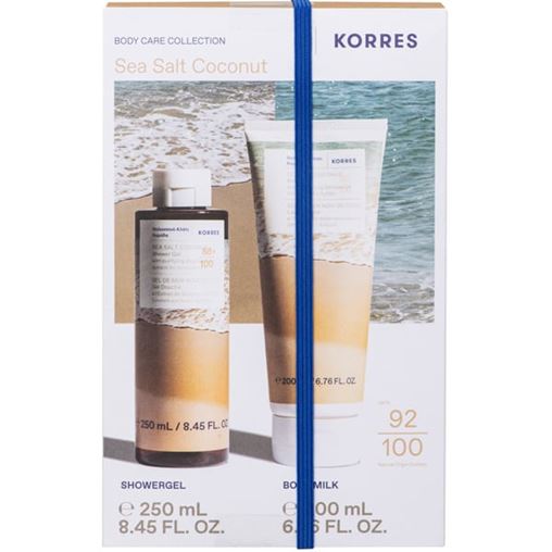 Korres Sea Salt Coconut Set, Σετ με Αφρόλουτρο 250ml & Γαλάκτωμα Σώματος 200ml