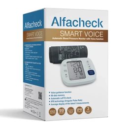Alfacheck Αυτόματο Πιεσόμετρο Μπράτσου Με Φωνητική Καθοδήγηση 1 τεμ.  Πιεσόμετρα