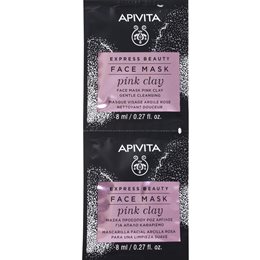 Apivita Express Beauty Pink Clay Face Mask Μάσκα Καθαρισμού Προσώπου με Ροζ  Άργιλο,2x8ml APIVITA Μασκες