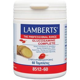 Lamberts Glucosamine Complete Vegan Συμπλήρωμα για την Υγεία των Αρθρώσεων 60 ταμπλέτες LAMBERTS Οστά & Αρθρώσεις