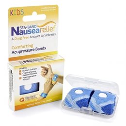 Sea-Band Nausea Relief Ανακουφιστικά Περικάρπια Πιεσοθεραπείας Για Παιδιά 3-12 ετών Γαλάζια 2 τμχ SEA-BAND Ναυτία