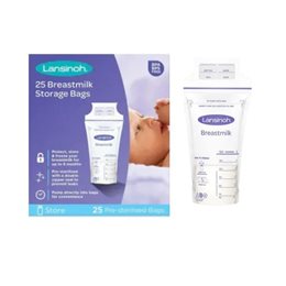 Lansinoh Breastmilk Storage Bags Σακουλάκια Αποθήκευσης Μητρικού Γάλακτος 25 τμχ LANSINOH Δοχεία Φύλαξης Γάλακτος
