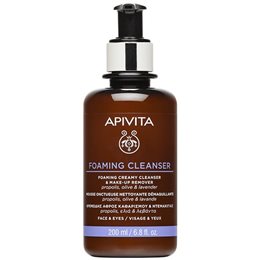 Apivita Foaming Cleanser /Κρεμώδες Καθαριστικό με Πρόπολη, Ελιά & Λεβάντα για Πρόσωπο & Μάτια,200ml  APIVITA Καθαρισμός