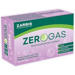 Zarbis Zerogas Ειδικό Συμπλήρωμα Διατροφής 40 κάψουλες ZARBEES Στομάχι-Έντερο