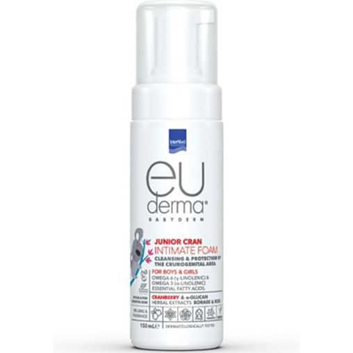 InterMed Παιδικό Αφρόλουτρο Babyderm Junior Cran Cleansing Foam σε Μορφή Αφρού 150ml