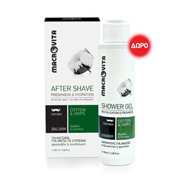 Macrovita For Men Promo Pack Γαλάκτωμα για Μετά το Ξύρισμα 100ml και Αφροντούς Mini Size 100ml  Πακέτα