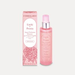 L 'Erbolario Hydrating Hair and Body Mist Lychee & Peony Αρωματικό Νερό με Λίτσι και Παιώνια 150ml  Body Mist