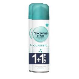 Noxzema Promo Classic Antiperspirant Clean & Fresh Spray Αποσμητικό Σπρέι με Άρωμα Φρεσκάδας 2Χ150ml NOXZEMA 1+1 Δώρο